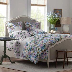 Garden Party Classic Cool Cotton Percale Duvet Cover - Lilac, Full/Queen